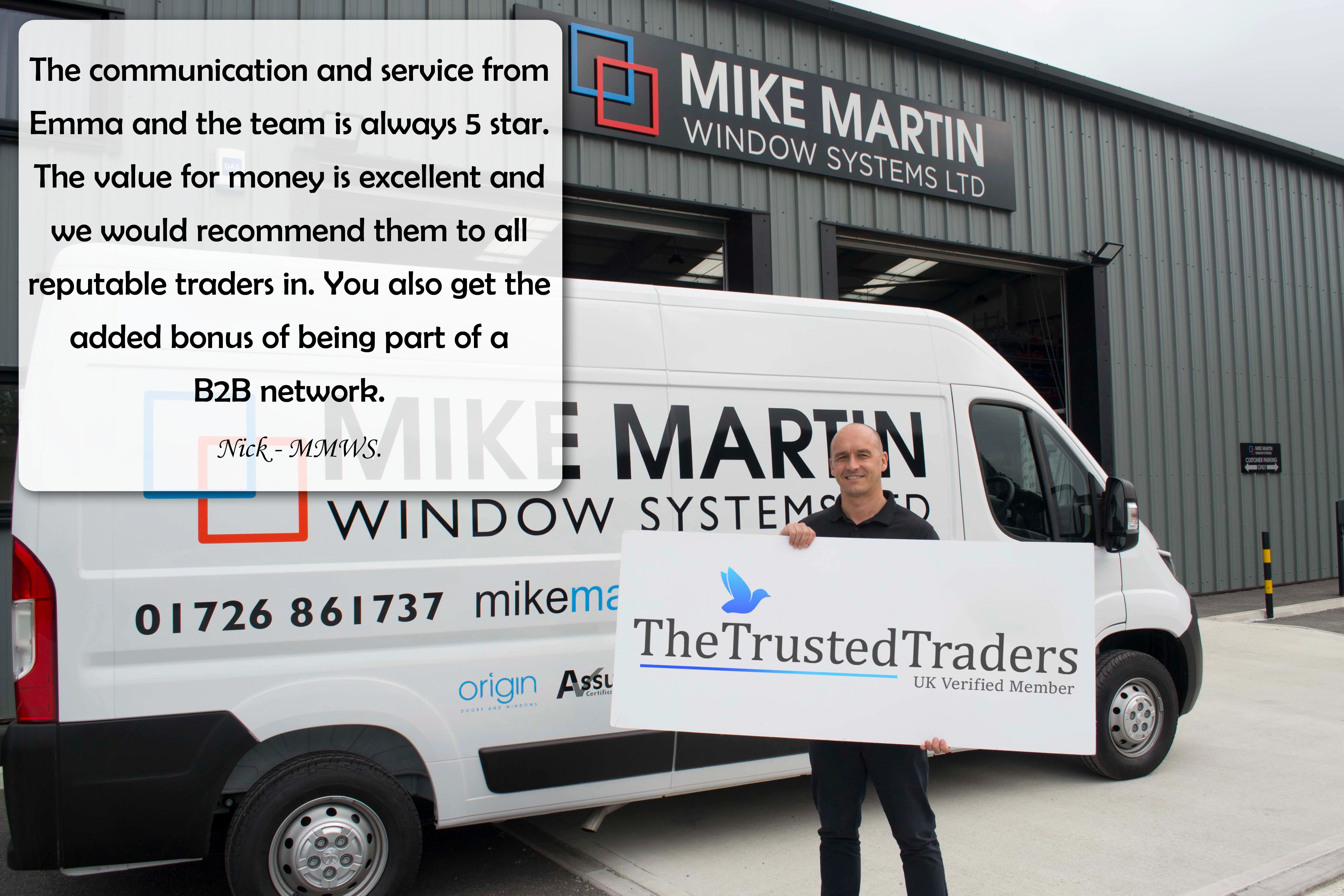 the trusted traders mike martin windows,mike martin windows,the trusted traders